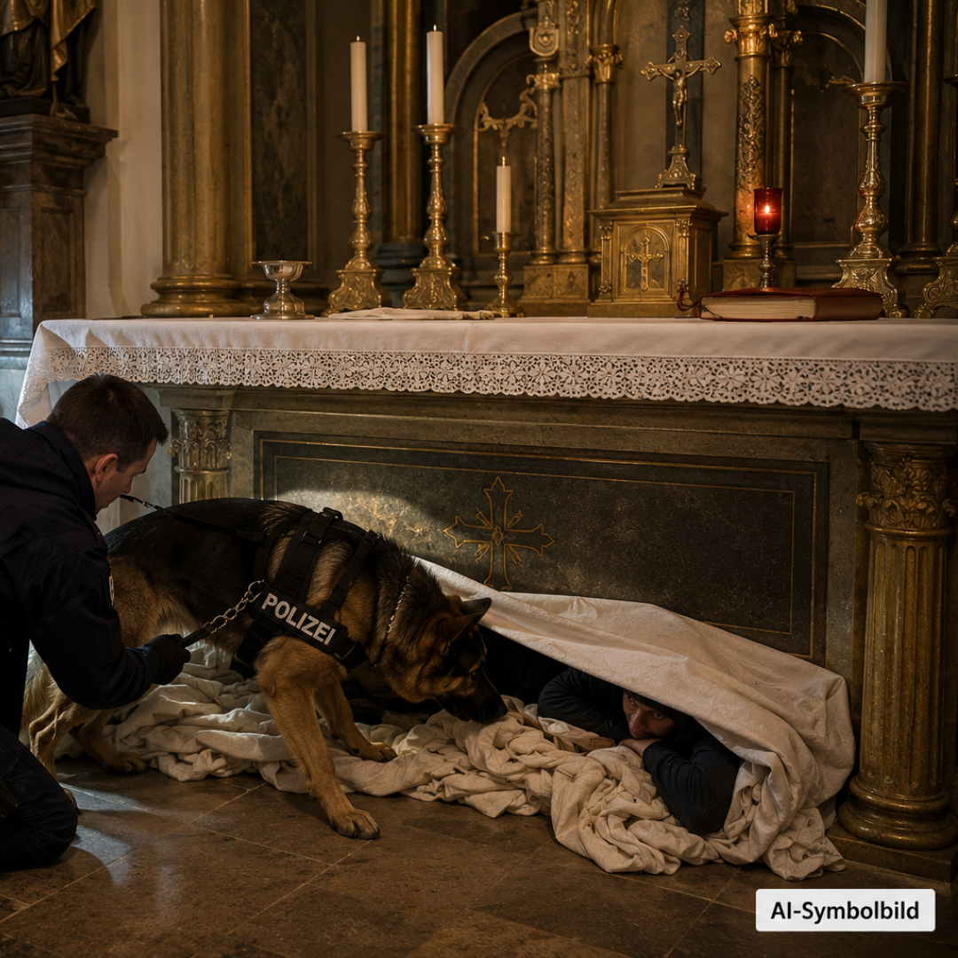 Bild zu Polizeihund findet Einbrecher in der Kirche